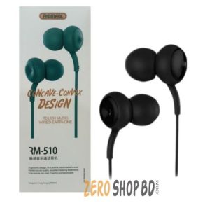 Remax RM 510 In Ear Earphone, Remax RM-510 Bass Driven Stereo Sound Earphone,REMAX RM-510 IN-EAR STEREO EARPHONE
