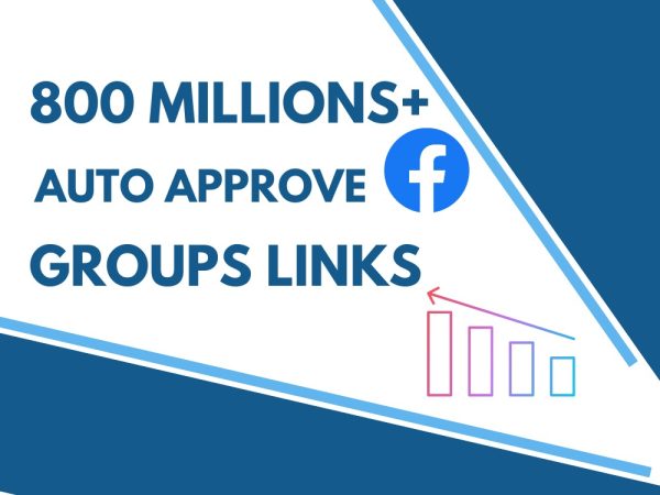 You will get Facebook 800M+ Traffic Auto approve Groups link,Auto approval Facebook group list, How to Find Facebook Auto Approval Groups,Facebook 800M+ Traffic Paid Auto Approval Group Links Download